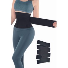 Iç Giyim Nbb Unisex Siyah Kademeli Çırtlı Çok Amaçlı Bel Korsesi