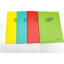 Kareli Defter, Plastik Kapak, Küçük Boy, 60 Sayfa, 4 Adet, Pratik ve Şık Tasarım