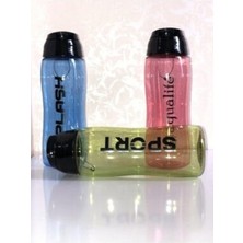 750 ml Renkli Plastik Suluk, Dayanıklı ve Hafif, Spor ve Günlük Kullanım Için Ideal