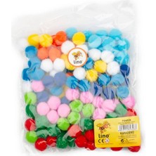 Renkli Yumuşak Ponponlar 2 Cm, 150 Adet, Eğlenceli ve Kaliteli Dekorasyon Malzemesi