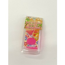 Sarı-Pembe Meyve Kokteyli Temalı Hamur Silgi, Renkli ve Eğlenceli Okul Malzemesi