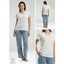 Iç Giyim Arnetta Kısa Kol Ikili Pijama Takımı Büyük Bedenli