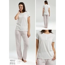 Iç Giyim Arnetta Kısa Kol Ikili Pijama Takımı Büyük Bedenli