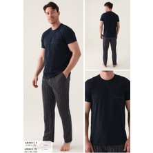 Iç Giyim Arnetta Kısa Kol Oval Yaka Süprem Pijama Takımı Büyük Bedenli