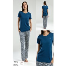 Iç Giyim Arnetta Kısa Kol Ikili Pijama Takımı Büyük Bedenli