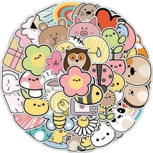 25'li Su Geçirmez Opak Sticker Seti, Dayanıklı ve Renkli Etiketler