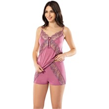 Giyim Kota Dantelli Şortlu Pijama Takım