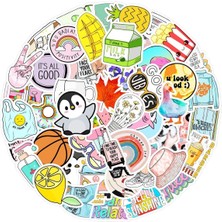 25'li ve 1825'LI Su Geçirmez Opak Sticker Setleri, Şık ve Dayanıklı Tasarım