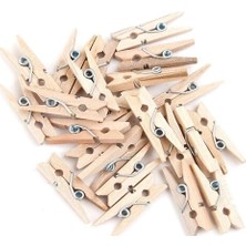 Ahşap Mini Ham Mandal 100 Adet