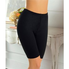 Iç Giyim Derya Kurşun Yüksek Bel Pamuk Diz Üsttü Tayt