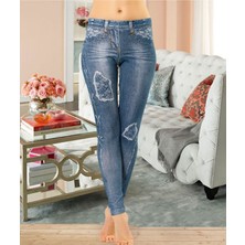 Iç Giyim Derya Kurşun Kot Görünümlü Pamuk Likra Tayt