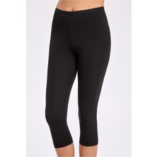 Likra Düz Paça Diz Altı Tayt 2257 Büyük Bedenli