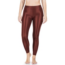 Iç Giyim Derya Kurşun Esnek Kumaş Rahat Kesim Yüksek Bel Parlak Disco Tayt