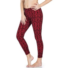 Iç Giyim Derya Kurşun Yüksek Bel Desenli Uzun Tayt