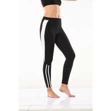 Iç Giyim Derya Kurşun Yüksek Bel Yandan Şeritli Sporcu Tayt