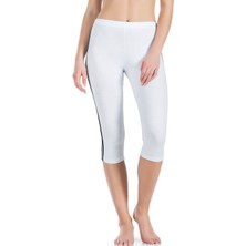 Iç Giyim Derya Kurşun Yüksek Bel Pamuk Kumaş Yandan Çift Şeritli Kapri Tayt