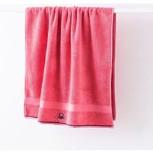 Benetton Home Banyo Havlu El Yüz Vücut Pembe %100 Pamuk 70x140 cm