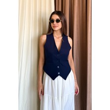 Kadın Arkası Kemerli Yelek 6796