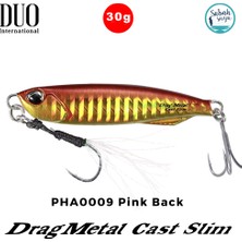 Duo Drag Metal Cast Slim Jig 30GR. PHA0026 Kırmızı Altın Maket Balık
