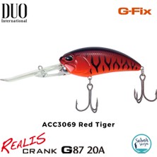 Duo Realis Crank G87 20A ACC3069 Kırmızı Tiger Maket Balık