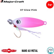 Major Craft Nano Aji Metal 2.0gr 16MM #07 Glow Pink Yem