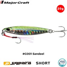 Major Craft Jigpara Short JPS-20GR 62MM #G001 Sandeel Yem