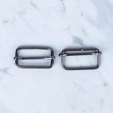 Loren Siyah Metal Toka Sürgülü 2 Li Paket