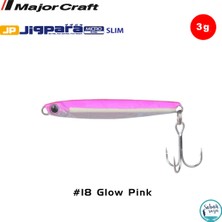 Major Craft Jigpara Micro Slim Jpmsl-3gr 35MM #18 Glow Pink Yem