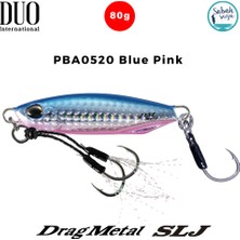Duo Drag Metal Slj Jig 80GR 75MM PBA0520 Mavi Pembe Maket Balık