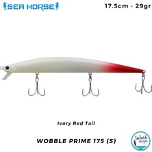 Sea Horse Wobble Prime 175 (S) 17.5cm 29GR Ivory Red Tail Yem