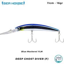 Sea Horse Deep Ghost Diver (F) 11CM 16GR Blue Mackerel Ylm Yem