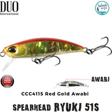 Duo Spearhead Ryuki 51S CCC4115 Kırmızı Altın Awabi Maket Balık