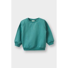 DeFacto Erkek Bebek Bisiklet Yaka İçi Yumuşak Tüylü Basic Düz Sweatshirt A7433A525WN