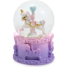 Mor Atlıkarınca Kar Küresi, Eğlenceli ve Şık Dekoratif Obje