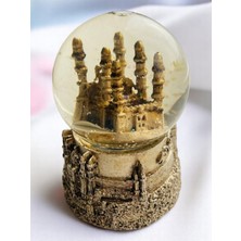 7 cm Metalik Gri Camii Küresi, Koleksiyonluk, Istanbul Temalı, Özel Tasarım