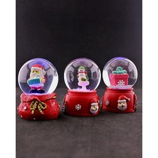 Işıklı Kar Küresi Seti 6,5 Cm, Noel ve Yeni Yıl Temalı Dekoratif Hediye