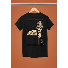 Arctıc Monkeys Baskılı Pamuklu Kısa Kollu Regular Kalıp Rock Tshırt