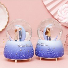 Büyük Boy Püskürtmeli Işıklı Müzikli Kar Küresi, Büyüleyici Dekoratif Hediye