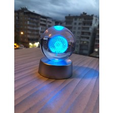 Işıklı Kristal Küre, Sevgi ve Güzellik Simgesi, Şık Dekoratif Obje