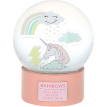 Rüya Gibi Kar Küresi, Unicorn Tasarımı, 80MM, Süs ve Hediye Perfect
