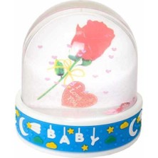 Renkli Işıklı Müzikli Bebek Kar Küresi, Tatlı ve Eğlenceli Dekorasyon Parçası