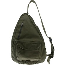 Üçgen Formlu Omuz Askılı Kadın Çantası Haki