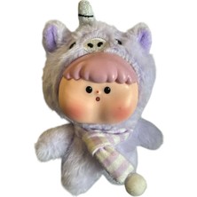 Dudu Hayvanat Bahçesi Serisi Peluş Anahtarlık Mor Domuz