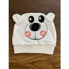Yenidoğan Kız Erkek Bebek Ayıcık Model Bebek Bandana Şapka Başlık Fiyonklu Kurdeleli Bere