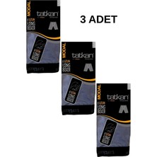Erkek 3'lü Füme Uzun ( Long ) Penye Modal Boxer Short Abani Classic