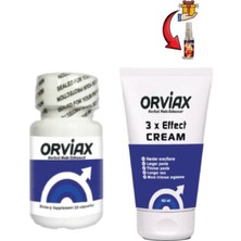Orviax Büy.ütücülü Ser.tleştiricili Takviye Set 30'lu x 1 Adet+Lustra Masaj Yağı ile 30 ml