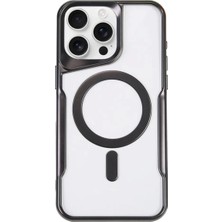 Bfs  iPhone 14 Pro Max Kılıf Boyi Magsafe Silikon Kapak - Siyah