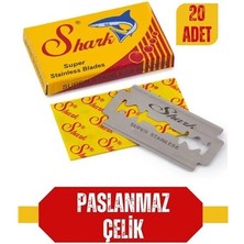Bfs  Shark 20 Adet Paslanmaz Çelik Tıraş Jileti