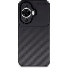 Bfs  Huawei Nova 12S Kılıf Auto Focus Karbon Kapak - Siyah