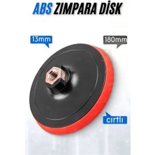 Bfs  180 mm Cırtlı Zımpara Disk Pasta Cila Sünger Tabanı